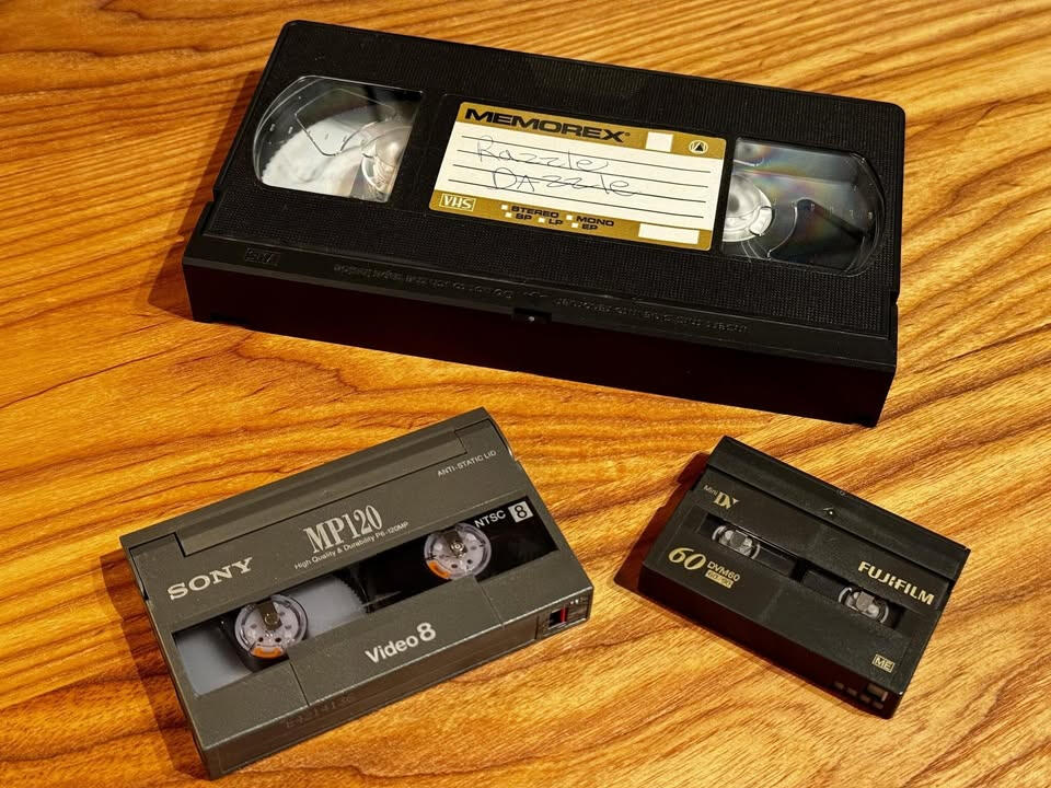 VHS, VHS-C, Video8, Hi8, Digital8, MiniDV